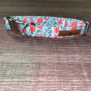 New Lionet Paws Floral Dog Collar with Metal Buckle
